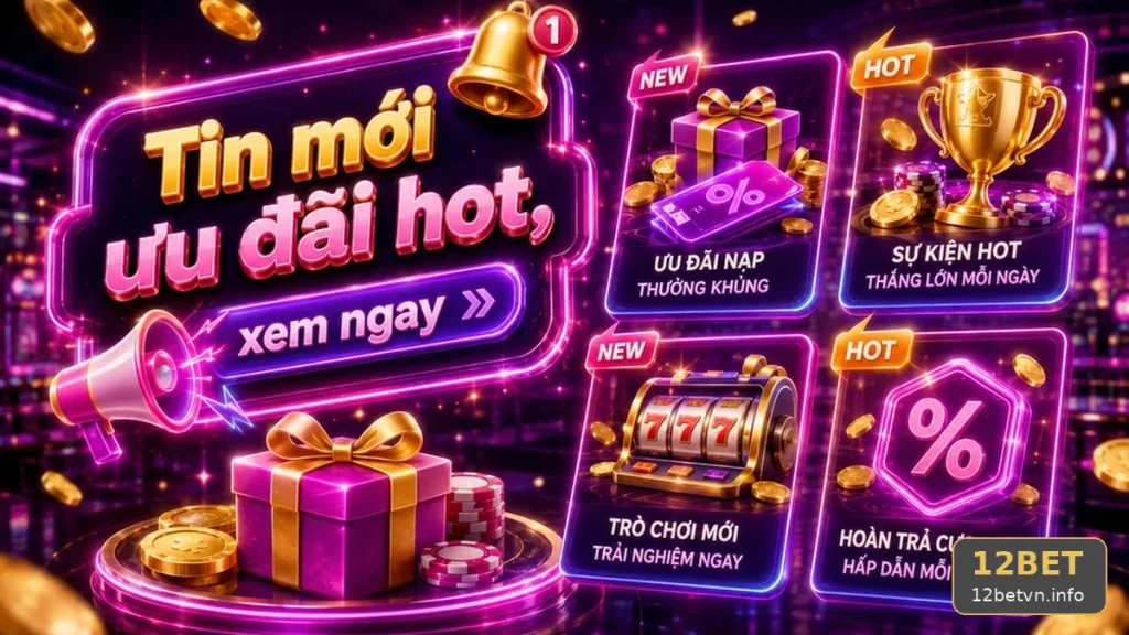 Khuyến Mãi 12BET Tại 12betvn.info: Lưu Lại Điều Khoản Và Lịch Sử Trao Đổi Trước Khi Tham Gia Theo Kế Hoạch Có Trách Nhiệm – Góc Kiểm Chứng Theo Tên Miền